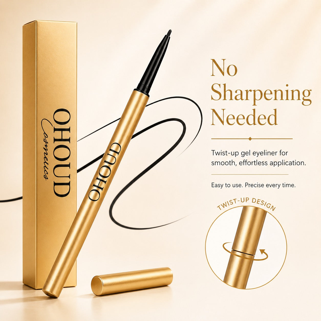 Gel liner water proof slim and smooth