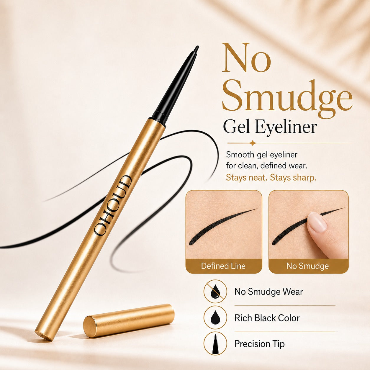 Gel liner water proof slim and smooth