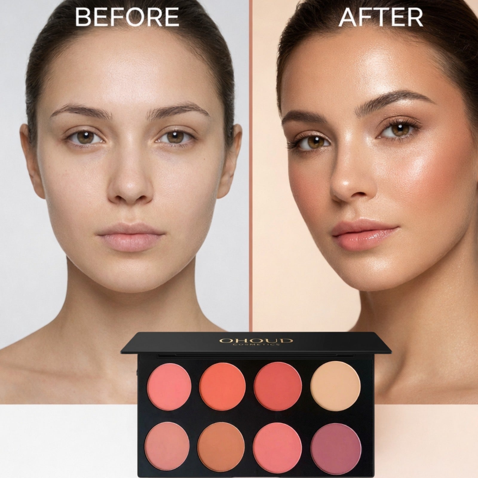 8-Color Blusher Palette | Vegan Blush & Highlighter Palette – Ohoud ...